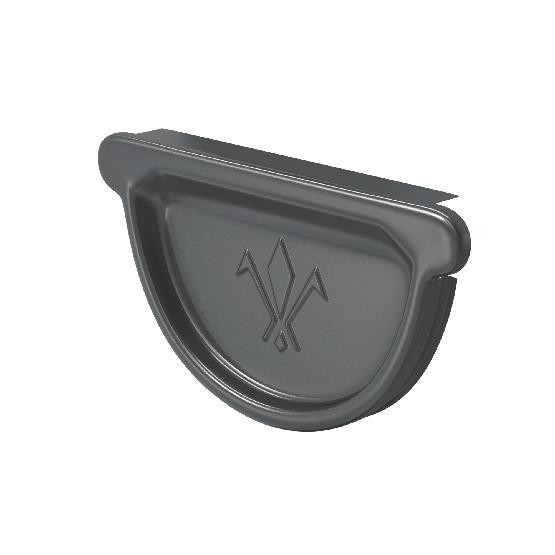 Водосток Aquasistem, система 150/100 -  Заглушка универсальная с резиновым уплотнителем RAL 7024 Тёмно-серый купить в Пустошке