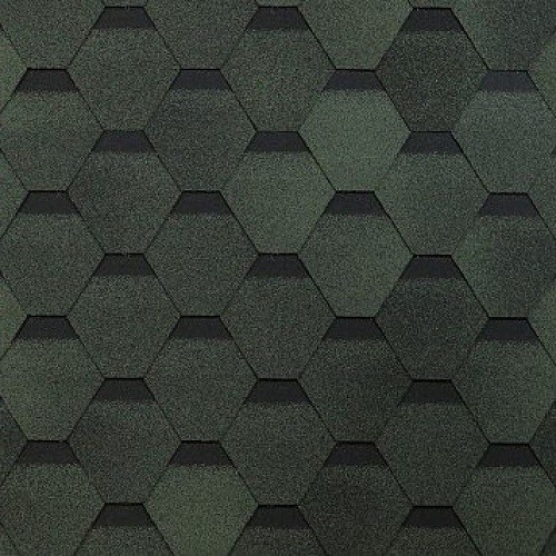 Гибкая черепица Shinglas, коллекция Оптима – Зеленый купить в Пустошке