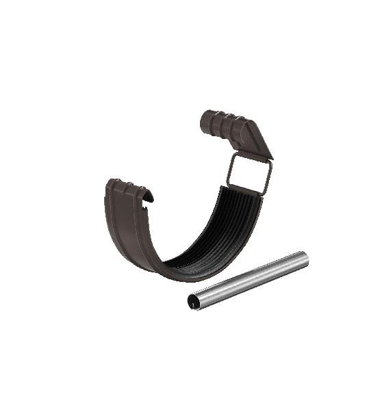 Водосток Aquasistem, система 150/100 - Соединитель желоба с резиновым уплотнителем RR 32 Тёмно Коричневый купить в Пустошке