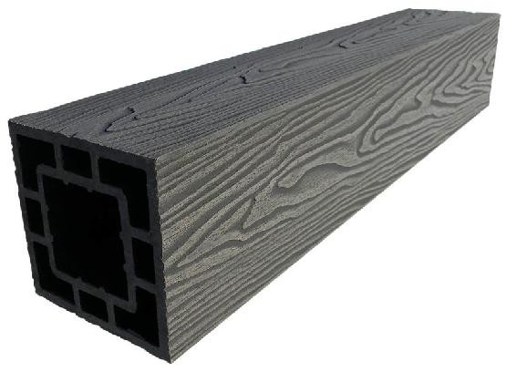 Столб опорный ДПК 3D GardenParkett фактура дерева Графит купить в Пустошке