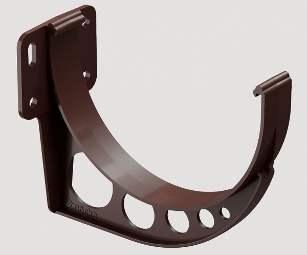 Кронштейн желоба ПВХ Docke STANDART Тёмно-коричневый купить в Пустошке