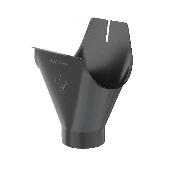 Водосток Aquasistem, система 150/100 - Воронка желоба RAL 7024 Тёмно-серый купить в Пустошке