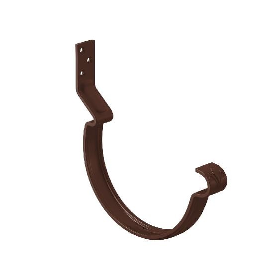 Водосток Aquasistem, система 125x90 - Крюк крепления желоба короткий RAL 8017 Коричневый купить в Пустошке