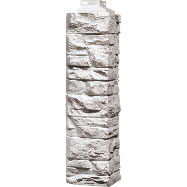 Угол наружный FineBer, Скала, Мелованный белый купить в Пустошке