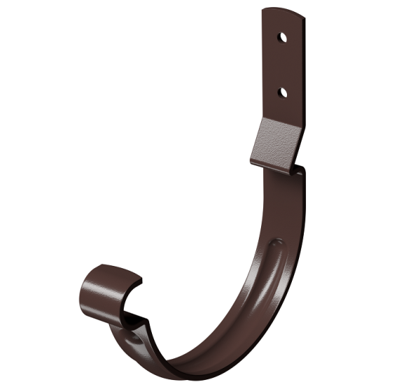Карнизный крюк короткий (гнутый) D125 Döcke STAL PREMIUM Шоколад, (RAL 8019) купить в Пустошке