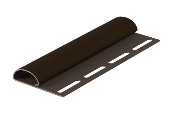 Финишная планка для сайдинга Элит, Коричневая купить в Пустошке