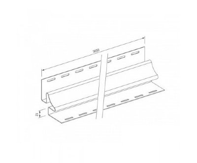 Внутренний угол для винилового сайдинга VOX STANDART