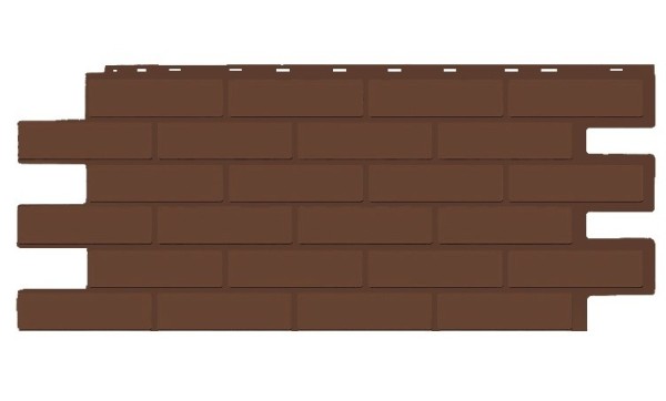Фасадная панель T-Siding Кирпич Модерн Эко Браун купить в Пустошке
