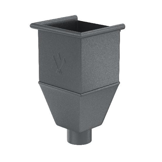 Водосток Aquasistem, Система 150/100 - Воронка_водосборная удлиненая RR 23 Маренго matt купить в Пустошке