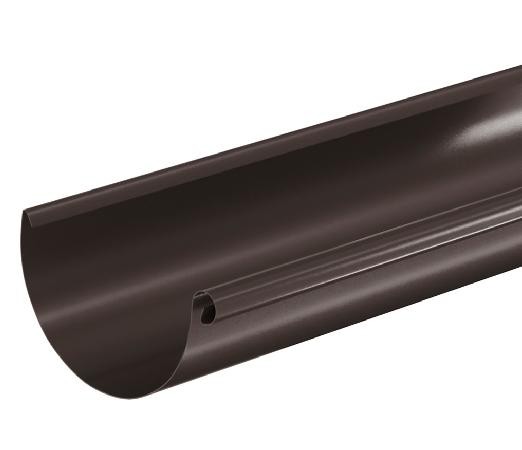 Водосток Aquasistem, система 125x90 - Водосточный желоб 3.00м RR 32 Тёмно Коричневый купить в Пустошке