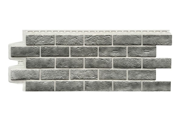 Фасадная панель Grand Line Состаренный кирпич Элит гранит, ШОВ белый купить в Пустошке