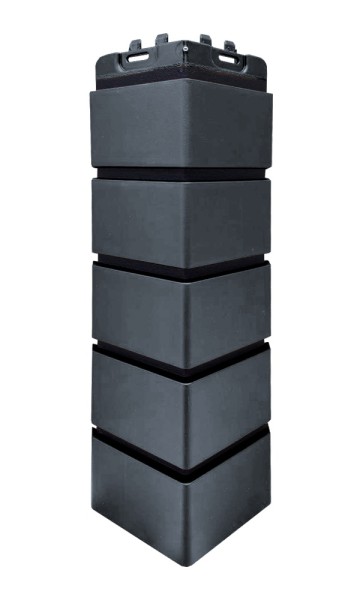 Угол Grand Line состаренный кирпич премиум Графит (шов RAL 9005) купить в Пустошке