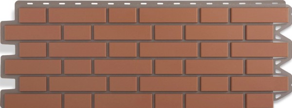 Фасадная панель Альта-Профиль, Кирпич Клинкерный, Красный купить в Пустошке