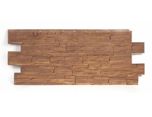 Фасадная панель T-Сайдинг-Альпийская сказка ЭКО-2 Орех купить в Пустошке