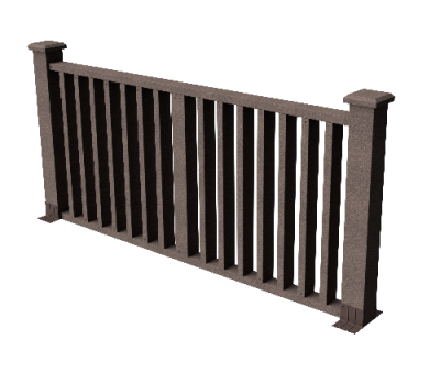 Ограждения декоративное ДПК GRINDERDECO Риальто венге