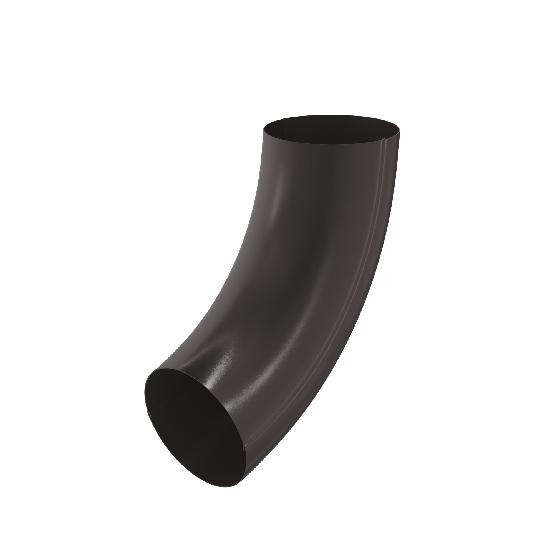 Водосток Aquasistem, система 125x90 - Колено трубы RR 32 Тёмно-Коричневый купить в Пустошке