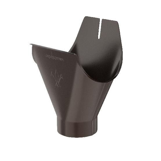 Водосток Aquasistem, система 125x90 - Воронка желоба RR 32 Тёмно Коричневый купить в Пустошке