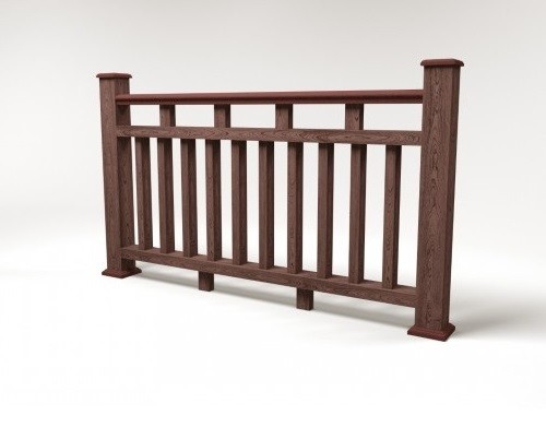 Ограждение из ДПК FG8 шоколад купить в Пустошке