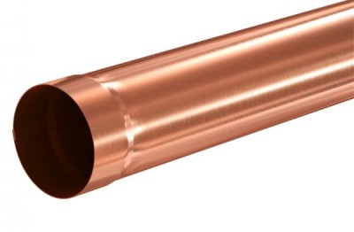 Водосток Aquasistem, система 125x90 - Соединительная труба 1 метр медная