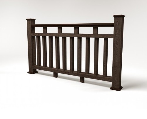 Ограждение из ДПК FG8 венге купить в Пустошке