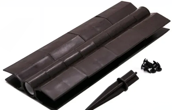 Угловой элемент поворотный, пластиковый от 60° до 300° для доски 300х30 мм из ДПК коричневый Holzhof купить в Пустошке