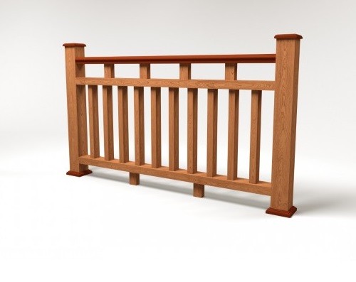 Ограждение из ДПК FG8 терракот купить в Пустошке