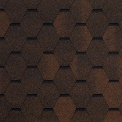 Гибкая черепица Tegola GARDA marrone 439