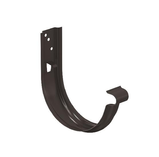 Водосток Aquasistem, система 125x90 - Крюк крепления желоба универсальный RR 32 Тёмно-Коричневый купить в Пустошке