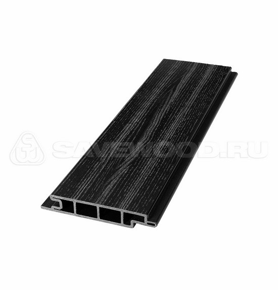 Террасная доска из ДПК SW Padus радиальный распил «SaveWood» черный купить в Пустошке
