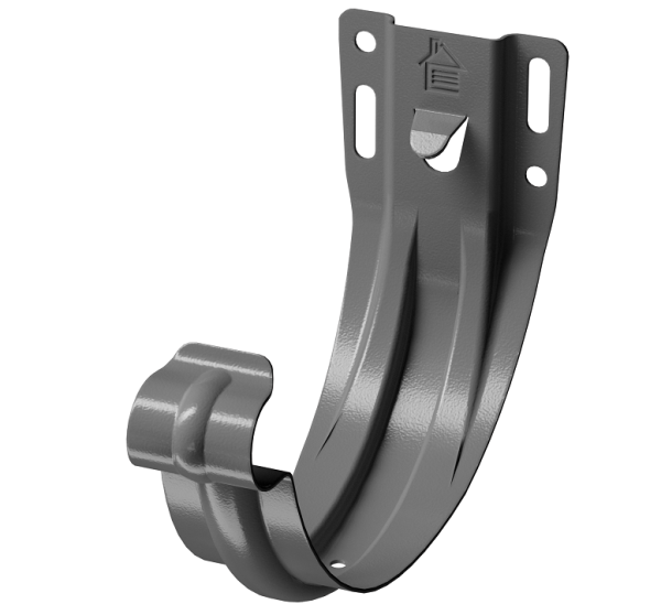 Карнизный кронштейн (штампованный) D125 Döcke STAL PREMIUM Графит, (RAL 7024) купить в Пустошке