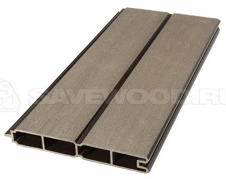 Заборный профиль из ДПК Savewood SW Agger матовый тёмно-коричневы купить в Пустошке