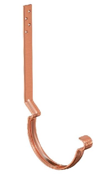 Водосток Aquasistem, система 150/100 - Крюк крепления желоба удлиненный (усиленный) медный купить в Пустошке
